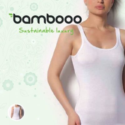 Bamboe dames singlet wit